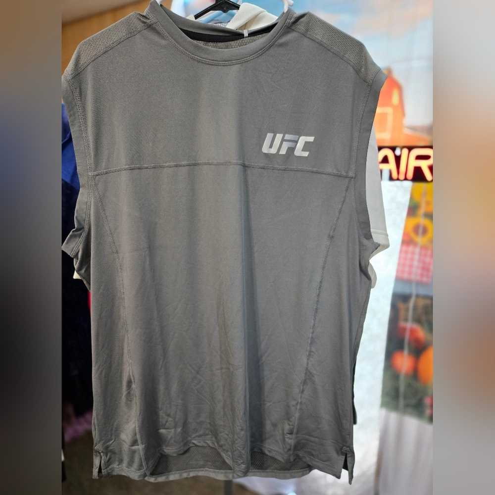 UFC Pewter  Athletic Tank Top